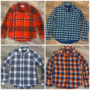 Plaid button down shirts